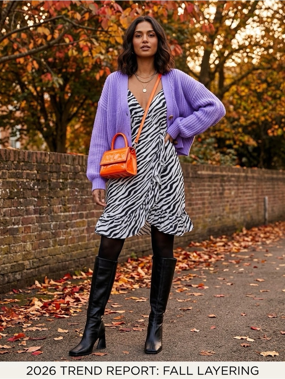 Verte Black and White Zebra Print Wrap Mini Dress